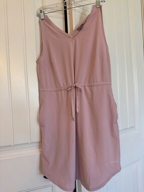 Eddie Bauer Departure V-Neck Mauve Pink Sleeveless Dress